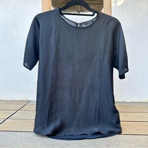 JCREW | black silky shirt